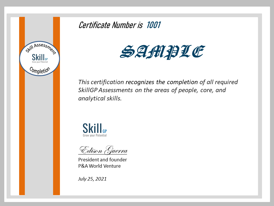 Badges Certificate Skillgp